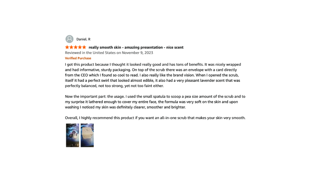 five star rating of The Arcturian Lavender Whipped Scrub